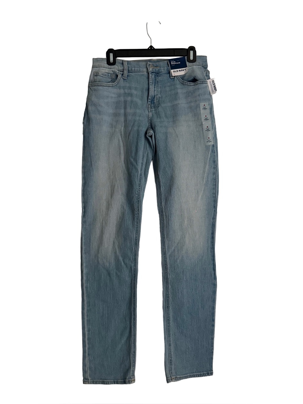 Old Navy Women’s Light Wash Wow Boyfriend Jeans Mid-Rise Size 4 NWT